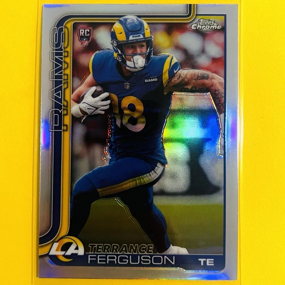 2025 Topps Chrome NFL Football Terrance Ferguson RC‎ #335 Refractor Rams